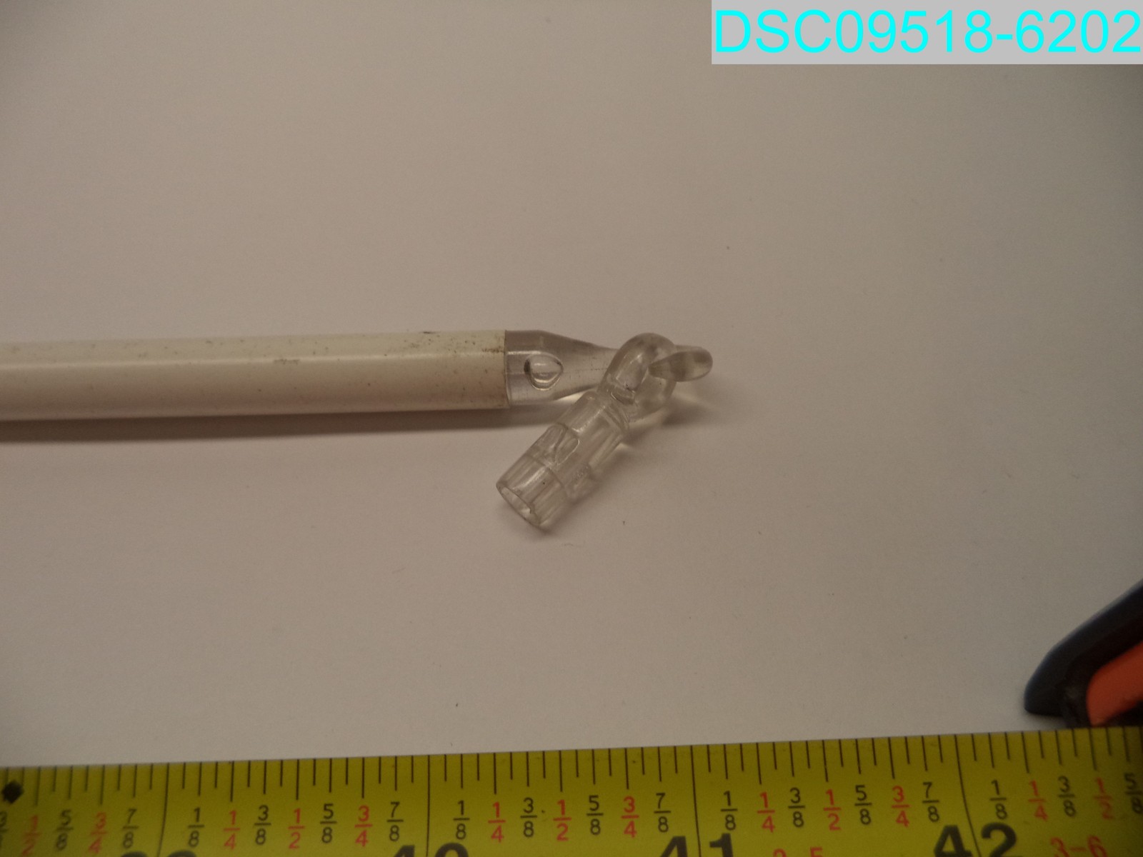 QTY=15: Used 36″ Replacement White Blind Wands 0.42″ OD