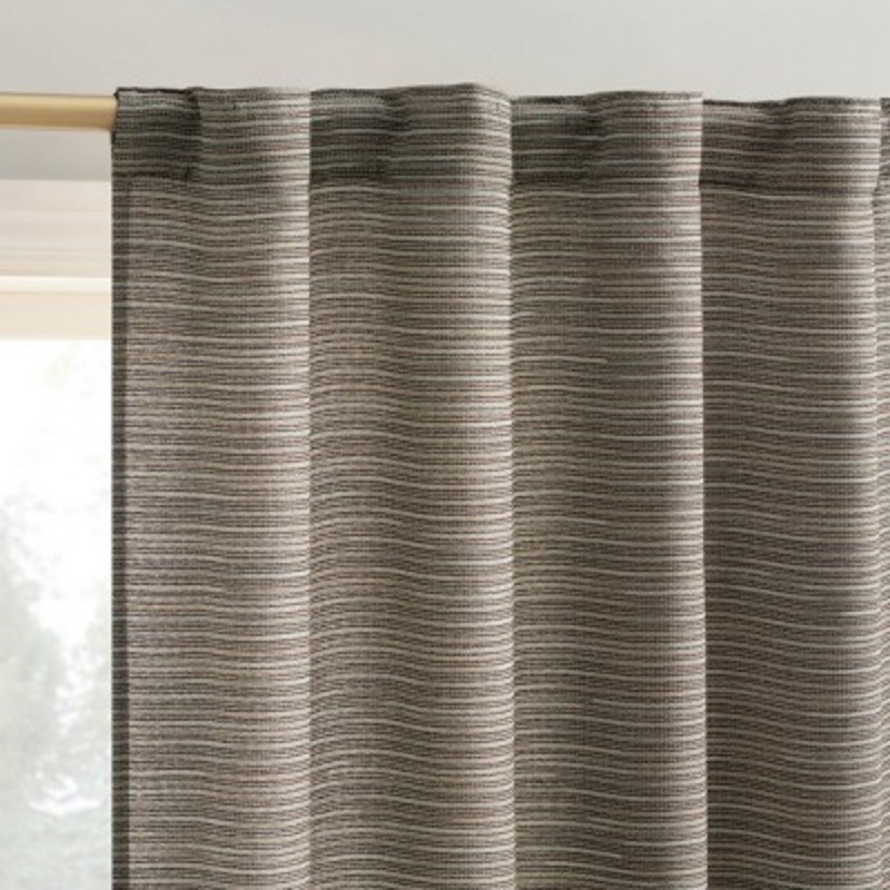 1pc 40"x63" Laurel Textured Space Dye Semi-Sheer Back Tab Curtain Panel