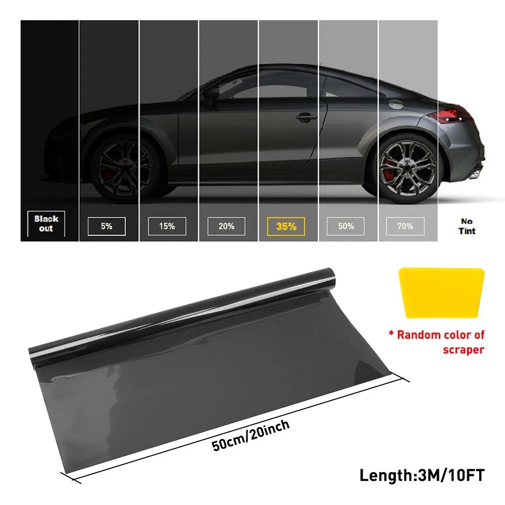 20″ X 10FT Uncut Roll Window Tint Film 15% VLT Feet Car Home Office Glass