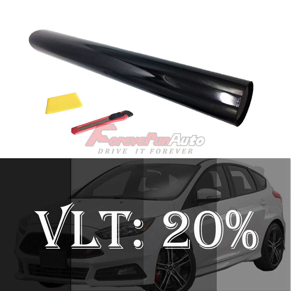 New 40″x100FT 20% VLT Shade 2Ply Window Tint Film Roll 20%