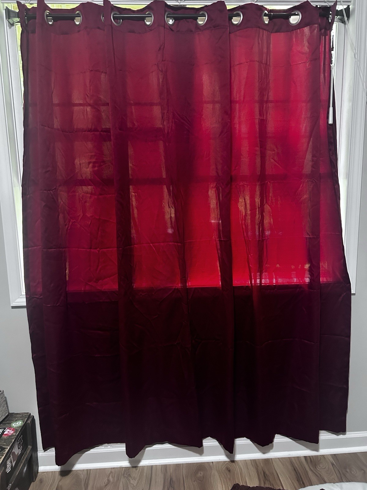 Sun Zero Barrow Energy Efficient Grommet Sliding Patio Door Curtain Panel, 100″