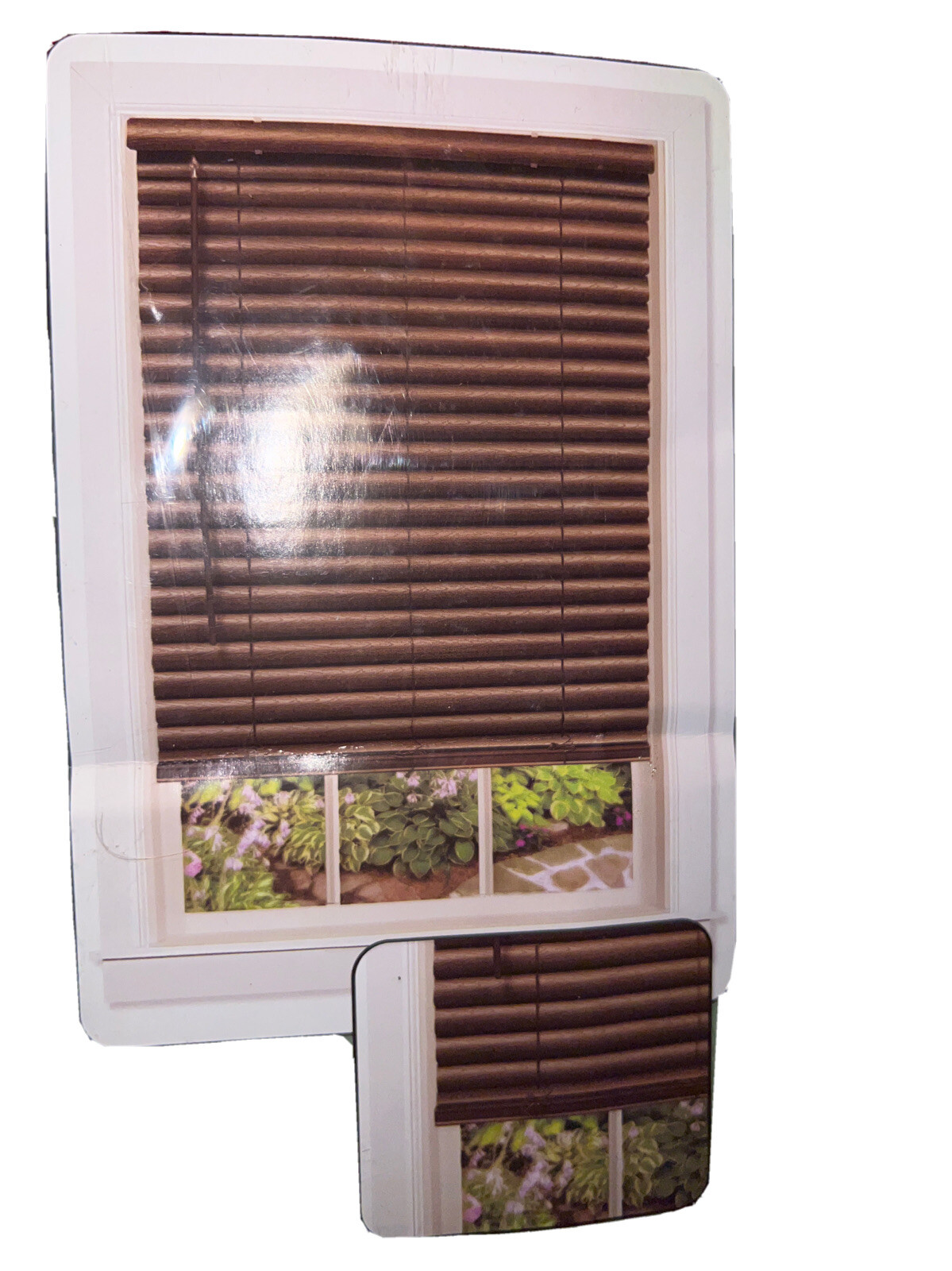PowerSellerUSA Achim Home Furnishing Cordless GII Luna 2″ Slat Mahogany Venet…