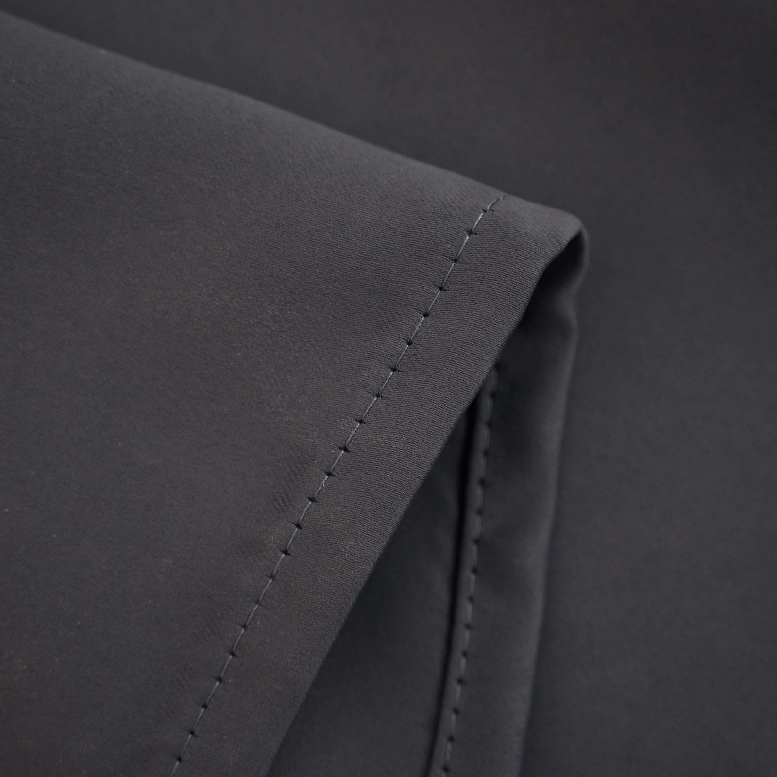 Rod Pocket Tier Curtain Half Blackout Dark Grey 30 Inches Wide 24 Inches Long