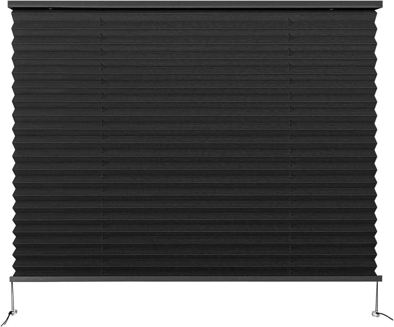 RV Blinds – Pleated Shades, 32″ W X 24″ L Black RV Window Shades