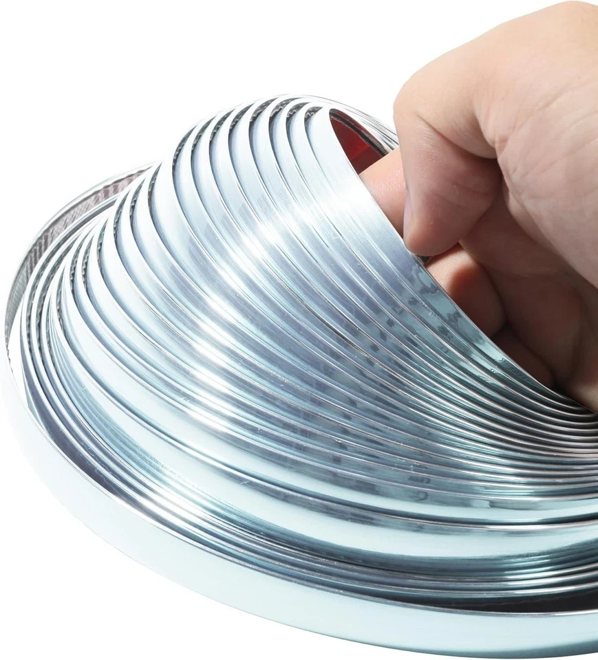 1/2″ 25Ft Automotive Chrome Trim Molding Universal Decorative Scratch-Proof Deco