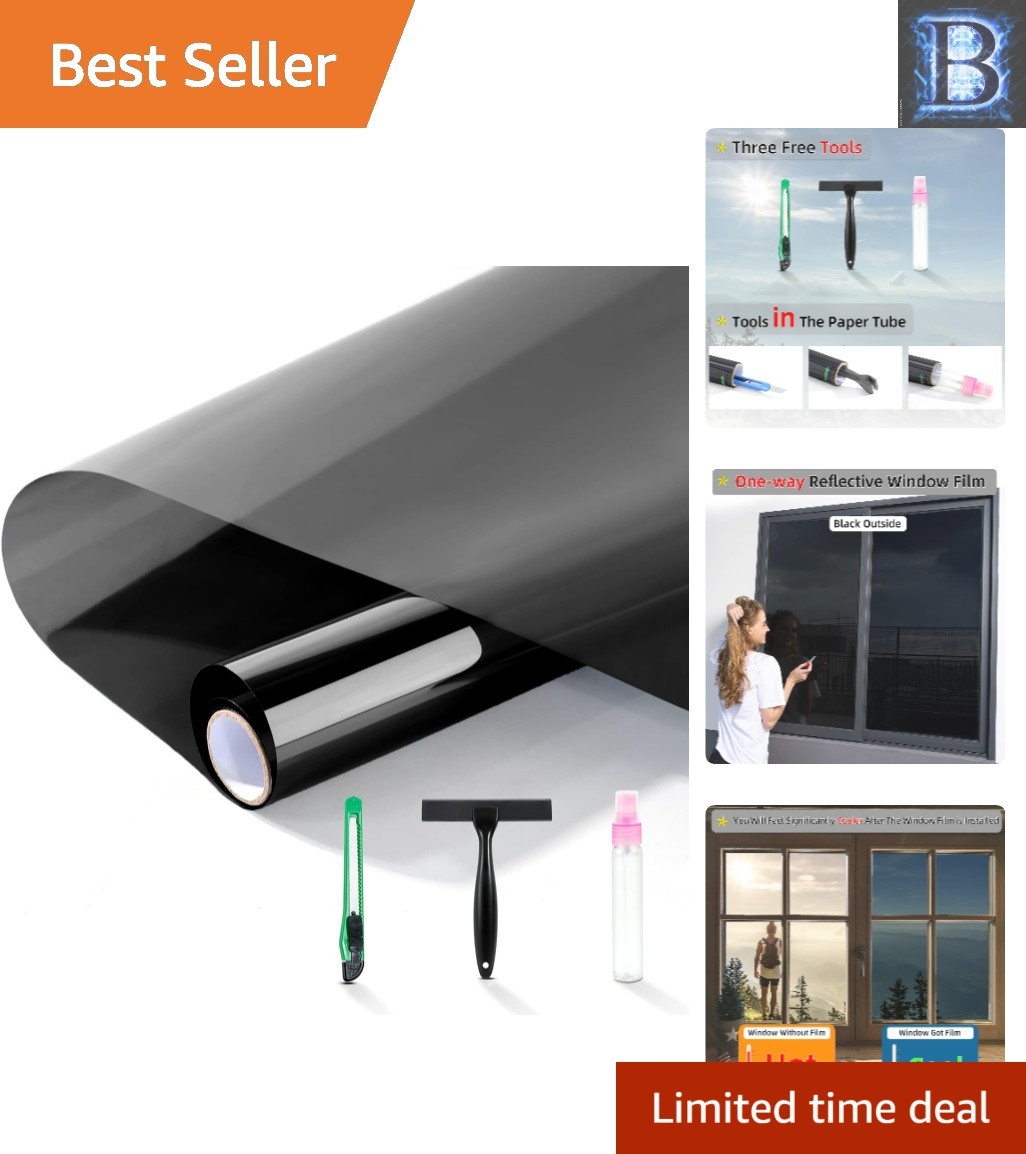 High Definition Window Tint Film – 99% UV Blockage, Peel & Stick Options
