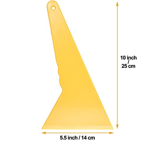 Car Window Film Scraper, Long Handle Plastic Squeegee for Vehicle 6-inch