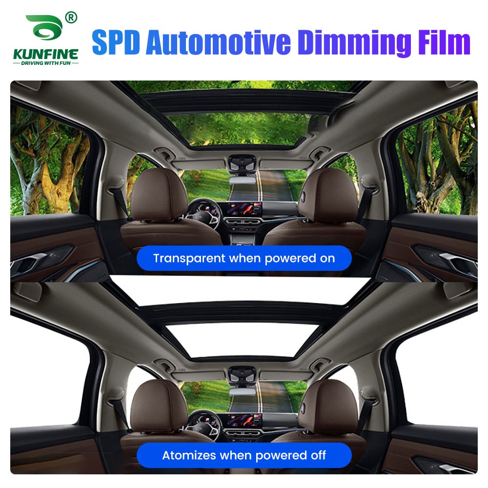 SPD Intelligent Car Window Smart Dimming Film Switchable Glass Film
