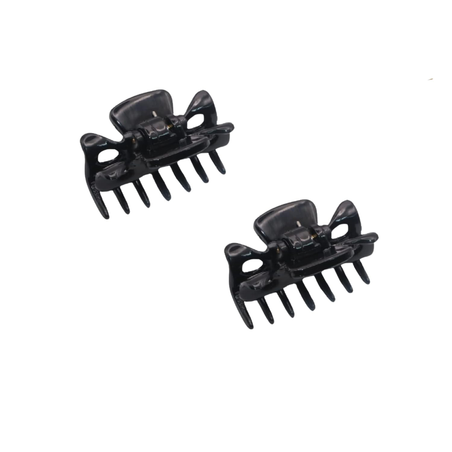 French Classic Very Small 1 1/2″ Claw Clips with Tight Spring Set of 2 Girls Hai