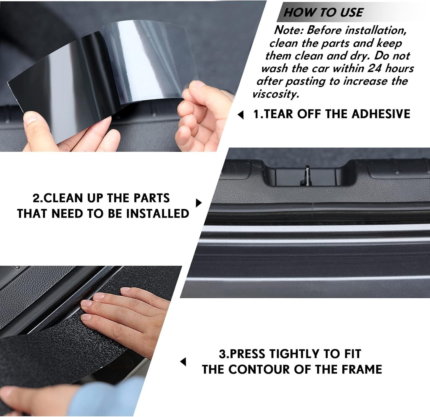Car Door Edge Guards Door Sill Protector Automotive Entry Guard Anti Scuff