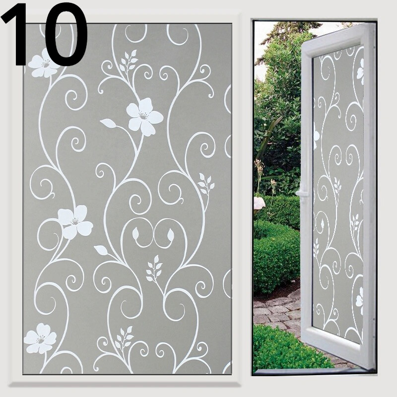 Frosted Glass Sticker Cling Window Film Opacity Kitchen Balcony Door Decor Home