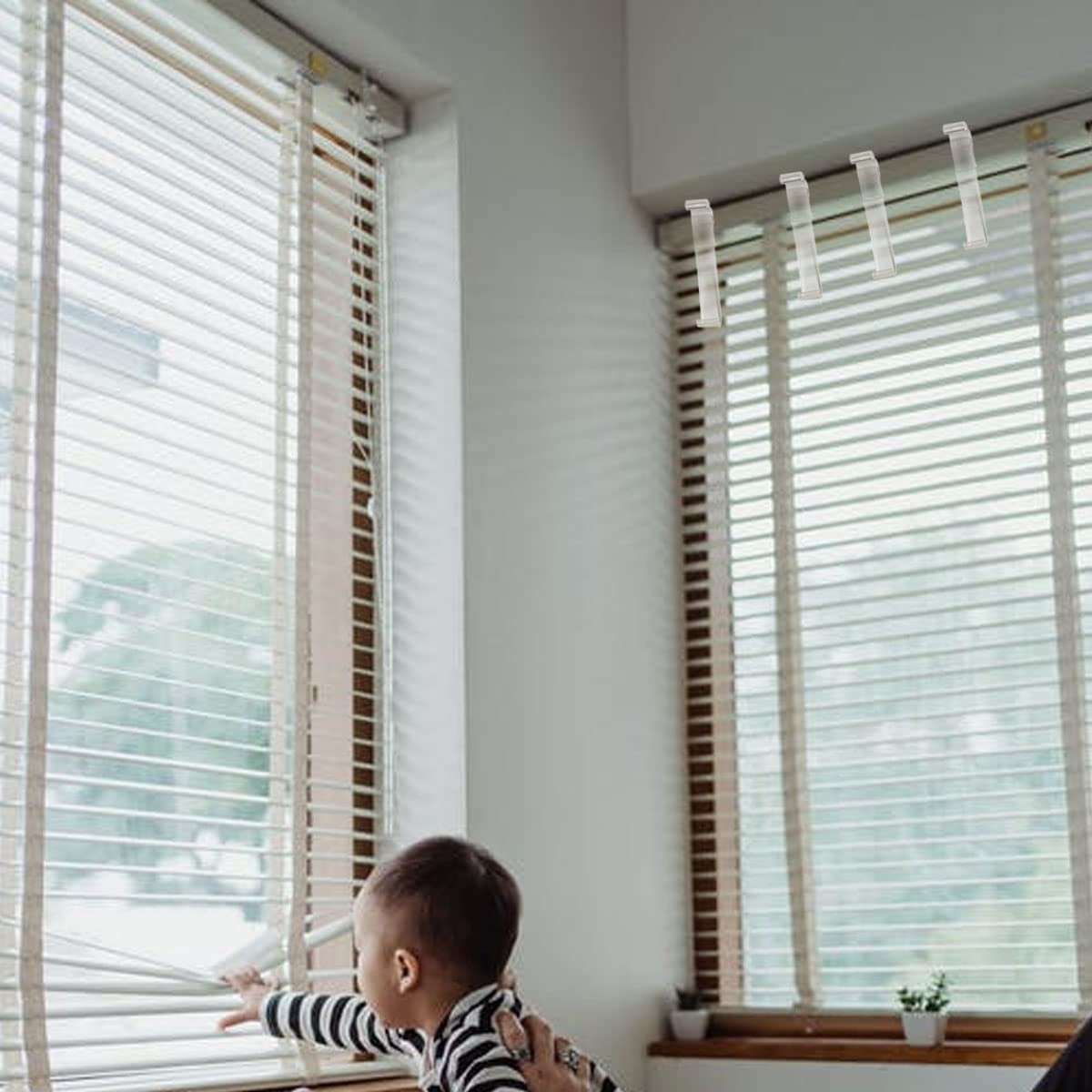 12 Pcs 2.5 Inch Valance Clips for Blinds, Hidden Blind Clips, Hidden Channel …