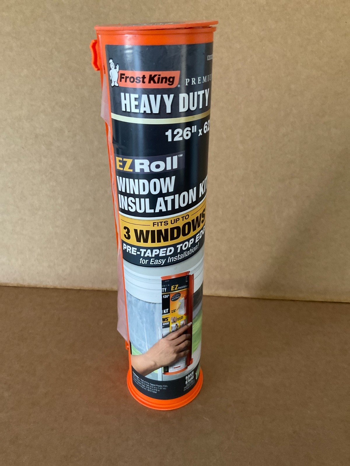 Frost King EZRoll Indoor Window Film Insulator Kit 126 in. L X 62 in. W 1 pk