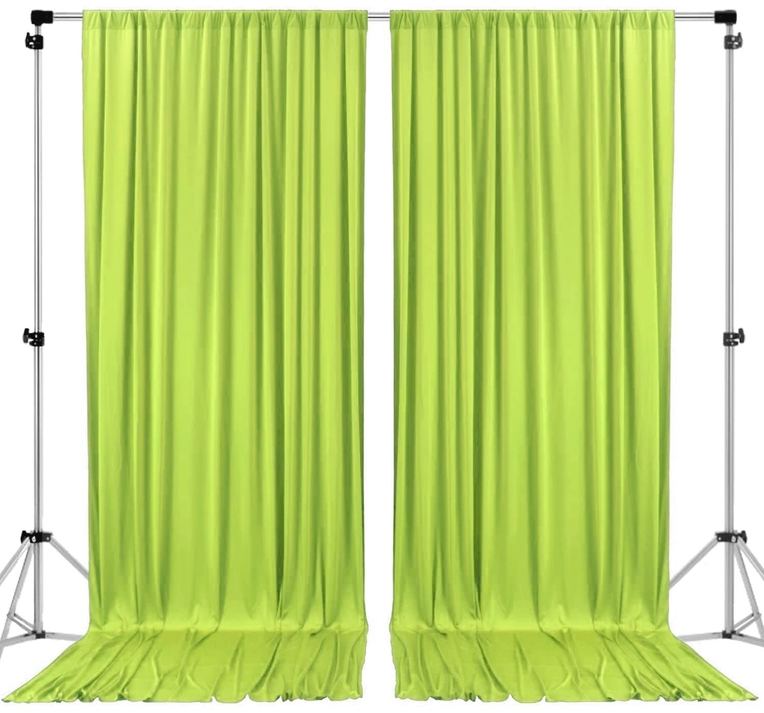AK TRADING CO. 10 feet x 8 feet IFR Polyester Backdrop Drapes Curtains Panels…