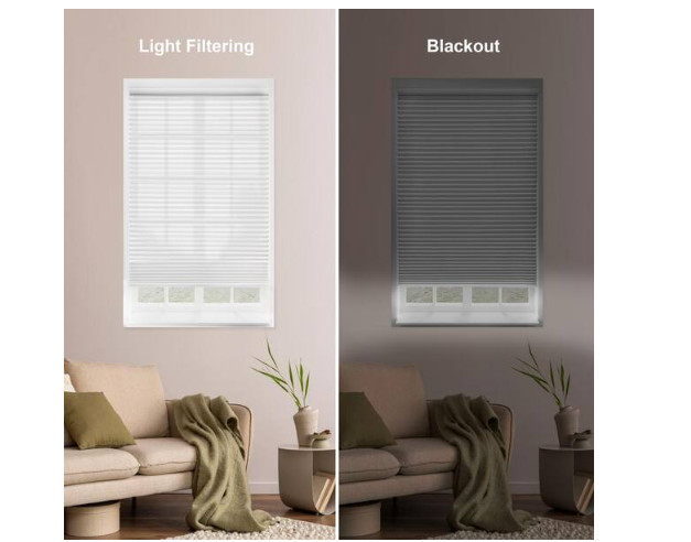 Home Decor Snow Drift Cordless Light Filtering Cellular( SELECT YOUR OWN SIZE )