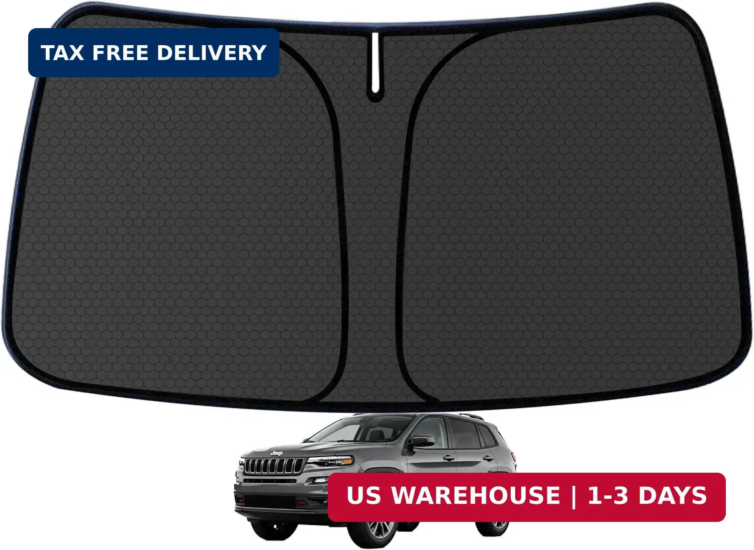 Cherokee Windshield Sun Shade for Jeep Cherokee 2014-2024 (NOT for Grand Cheroke