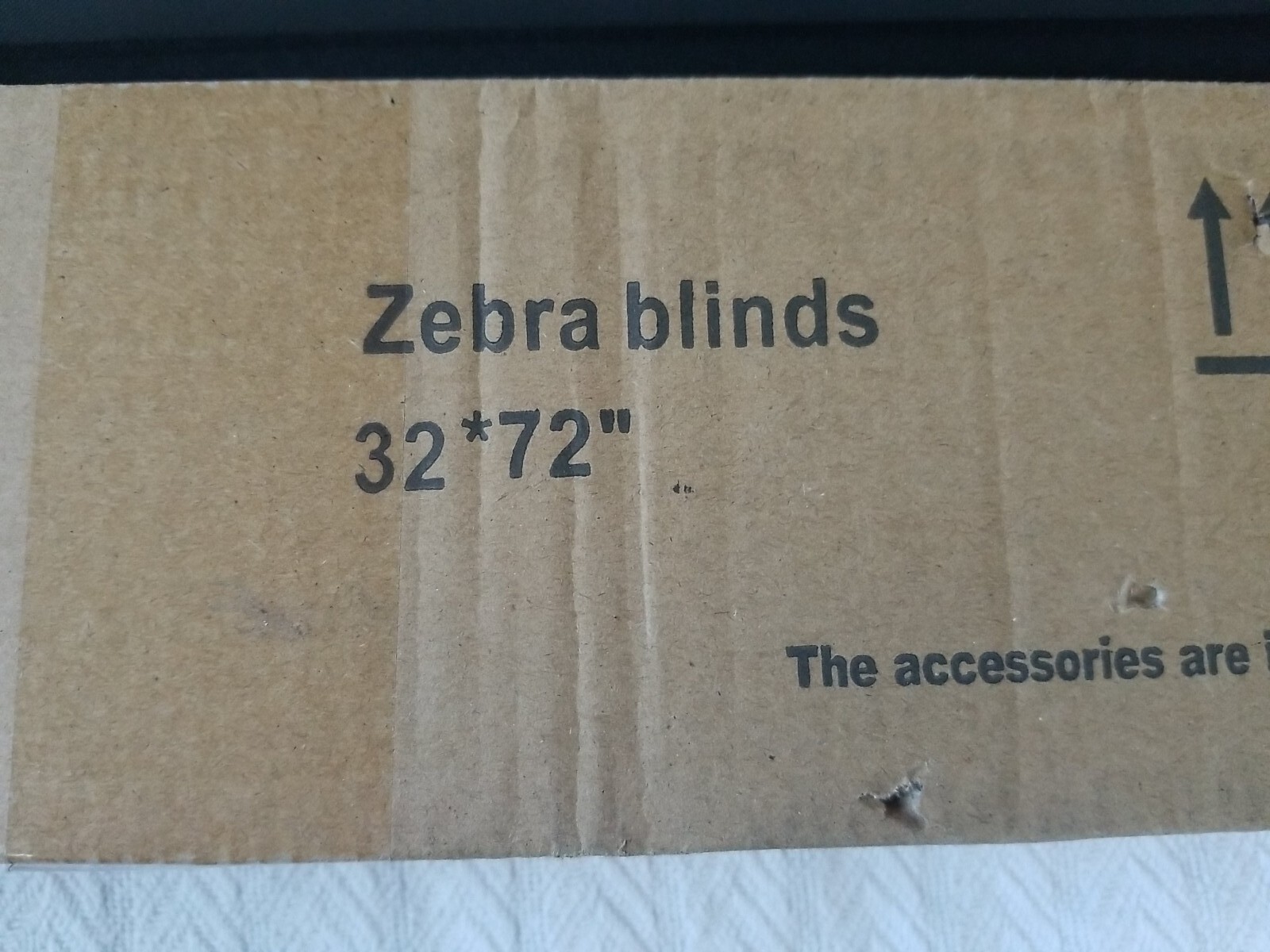 Zebra Roller Blinds 100% Blackout Waterproof Fabric 32″ x 72″ Solid Black