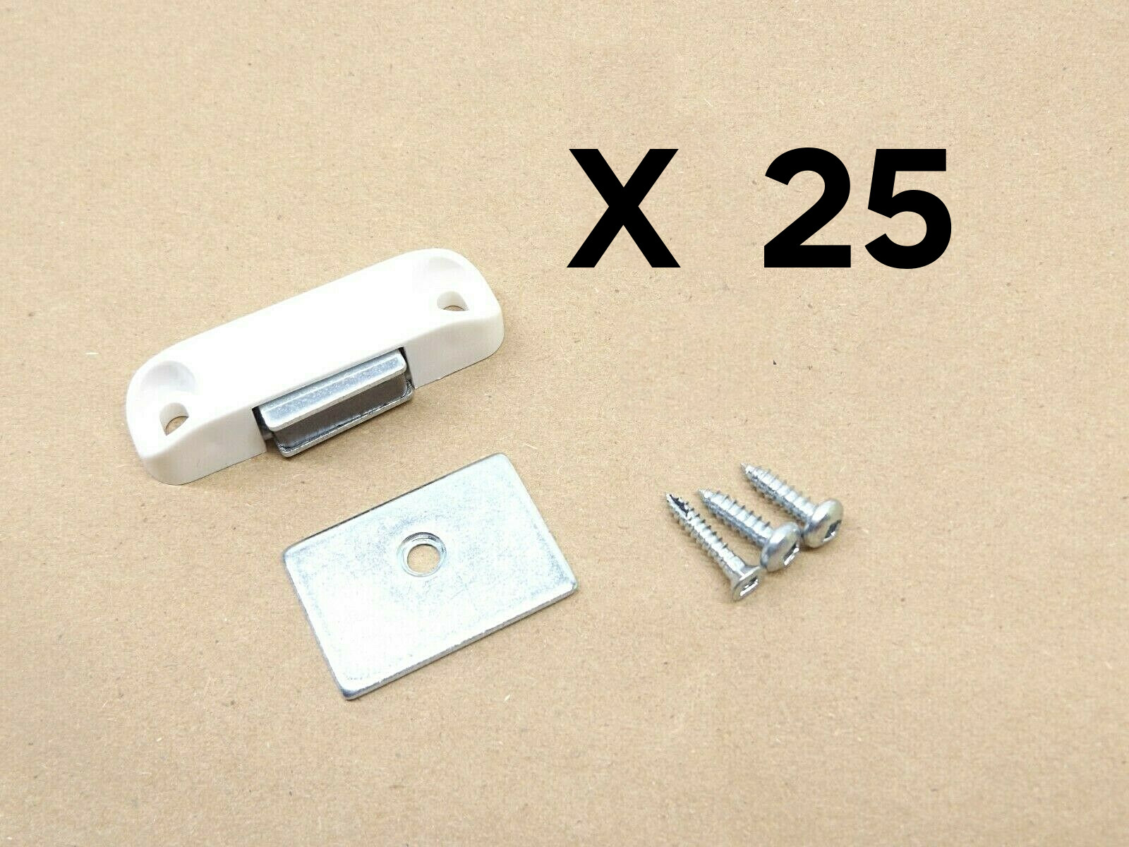 (25) Hunter Douglas WHM60126 Magnetic Shutter Holder Kit in White