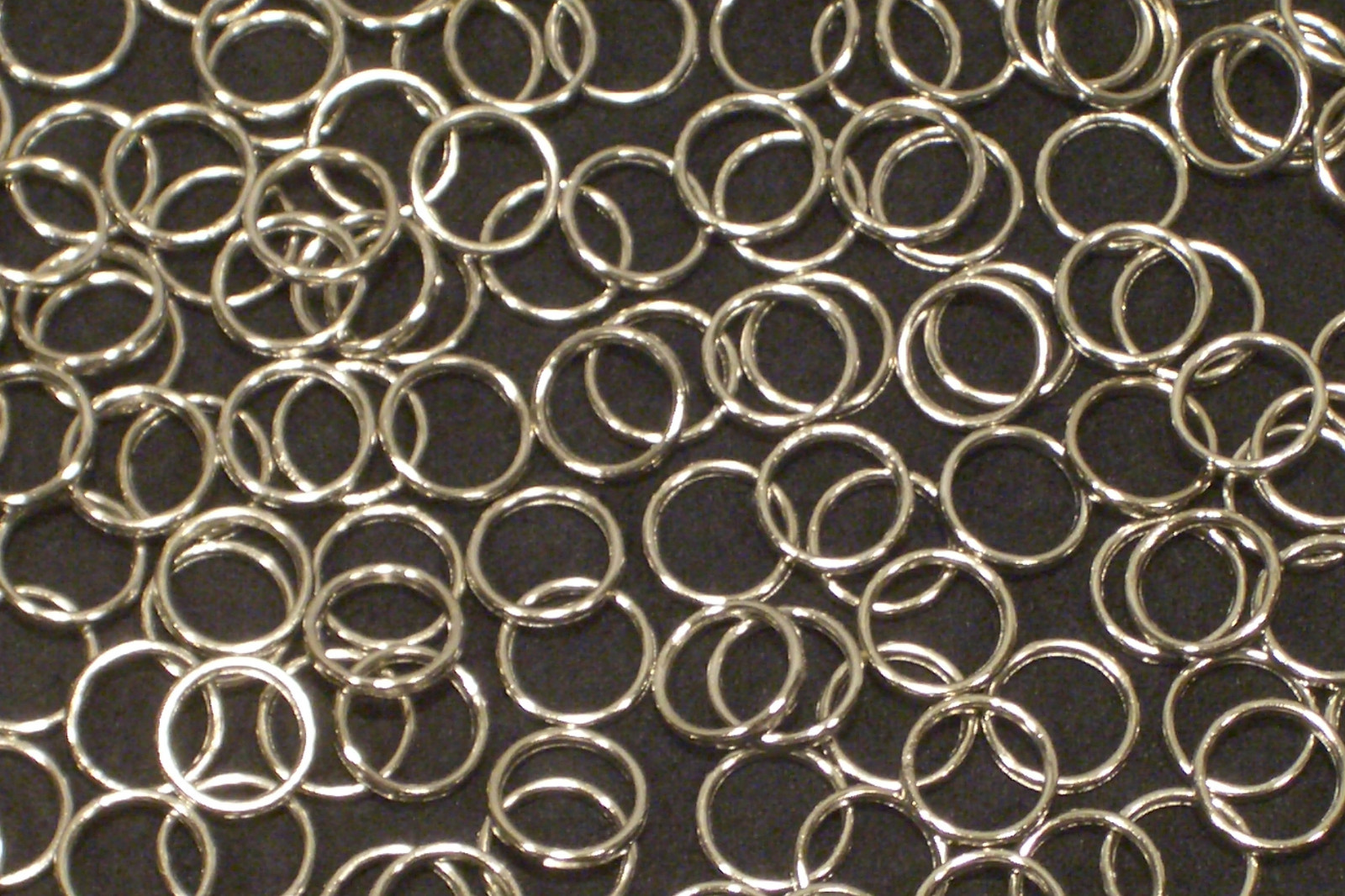 100 Nickel Plated Brass Sew On Rings for Roman Shade Cord Guide or Tie Back Ring