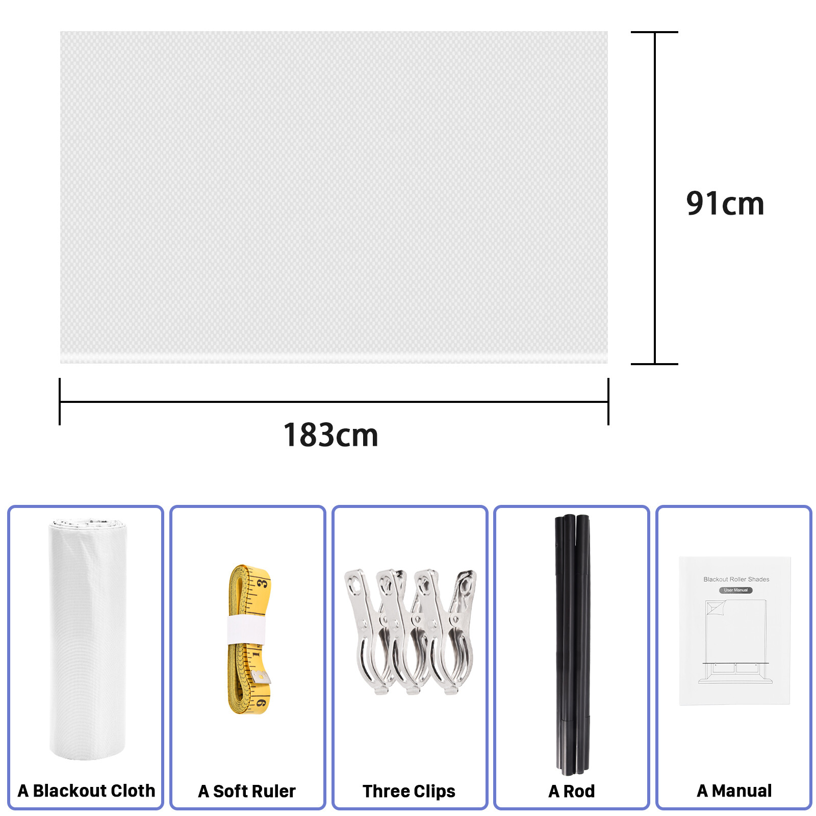 100% Blackout Roller Shades, No Drill No Tools Cordless Window Blackout Blinds