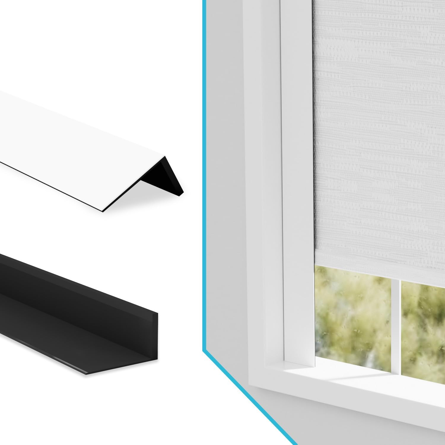 Light Blocking Strips, Light Blockers for Window Shades and Blinds, Block Light