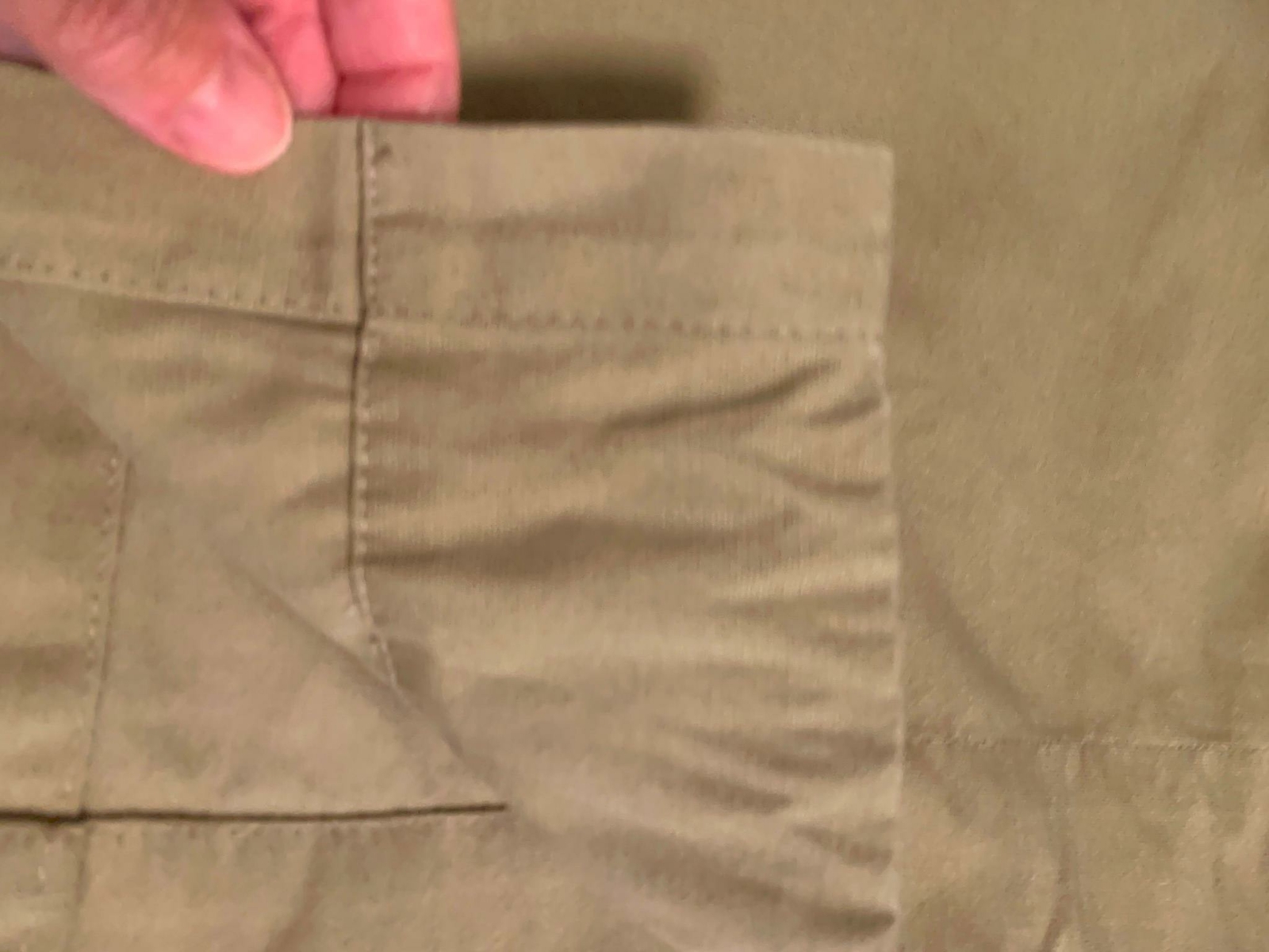 POTTERY BARN khaki brown 100% cotton rod pocket Curtain 50 x 96