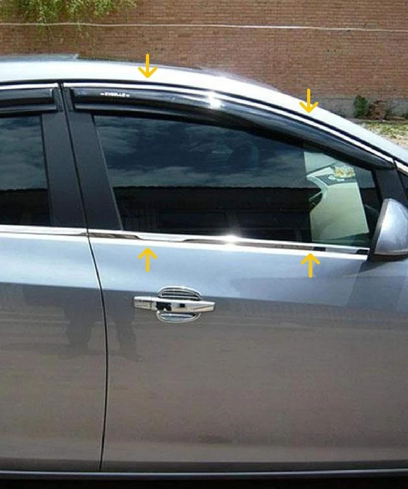1/2″ 25Ft Automotive Chrome Trim Molding Universal Decorative Scratch-Proof Deco