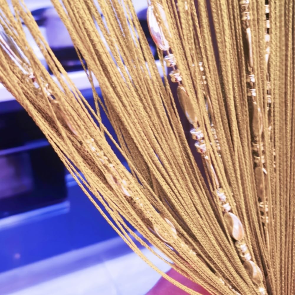100cmX200cm Decorative Door String Curtain Beads Wall Panel Fringe Window Roo…