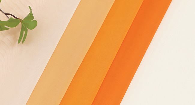 Beige Ombre Sheer Curtains 84 Inches Long for Living Room, Transparent Tan