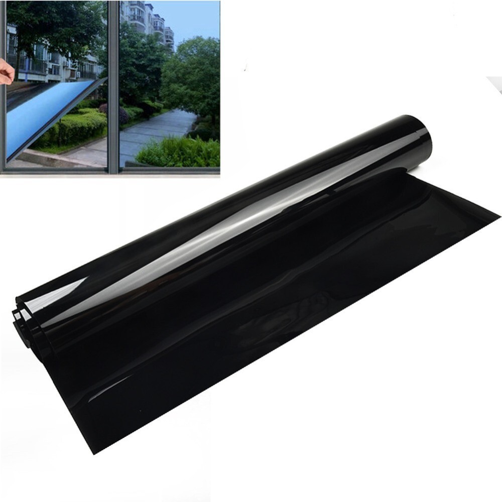 New Film Total Light Blackout Block Sun UV Privacy FilmStatic Cling Glass