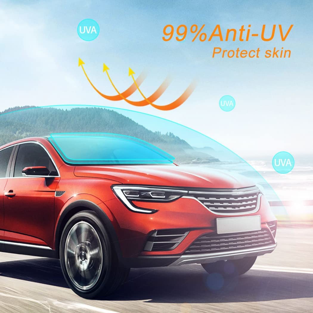 80% VLT Nano Ceramic Car Front Window Film, 99% Anti UV Heat Insulation Sun B…