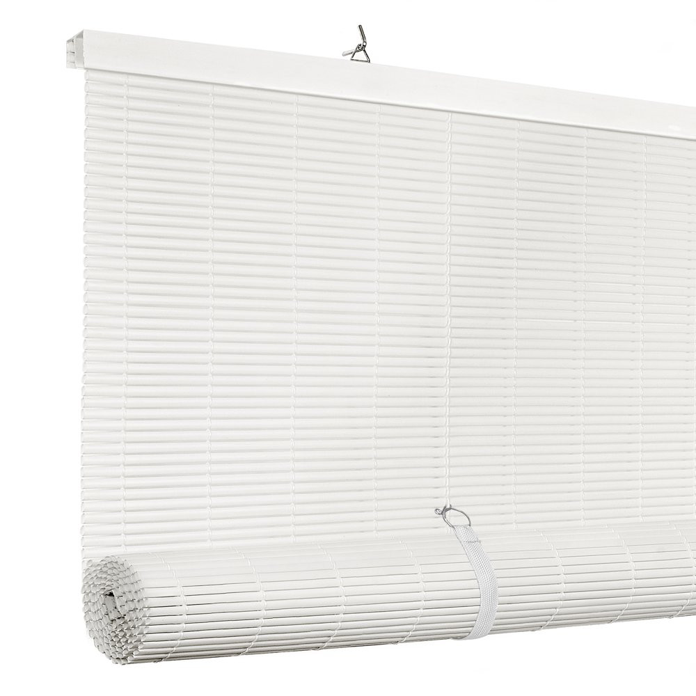 WINDOW BLINDS Indoor/Outdoor Cordless Vinyl Roll-Up Multiple Colors & Sizes