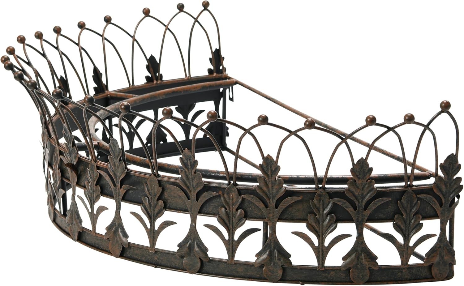 Decorative Metal Curtain Rod Crown Rustic Finish Canopy Bed Crown Royal