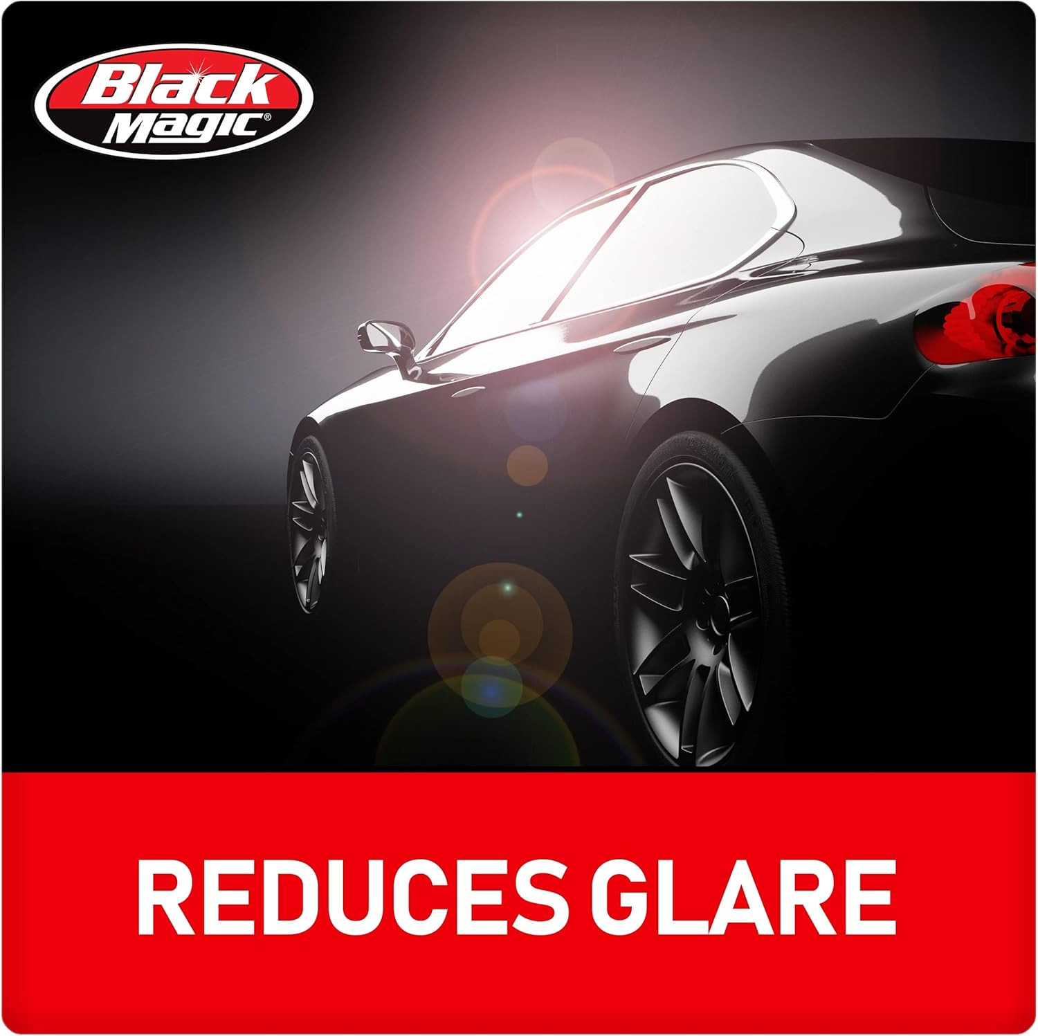 Black Magic Insta-Cling 5% VLT Tinted Window Film, Reusable Car Window Tint — Bl
