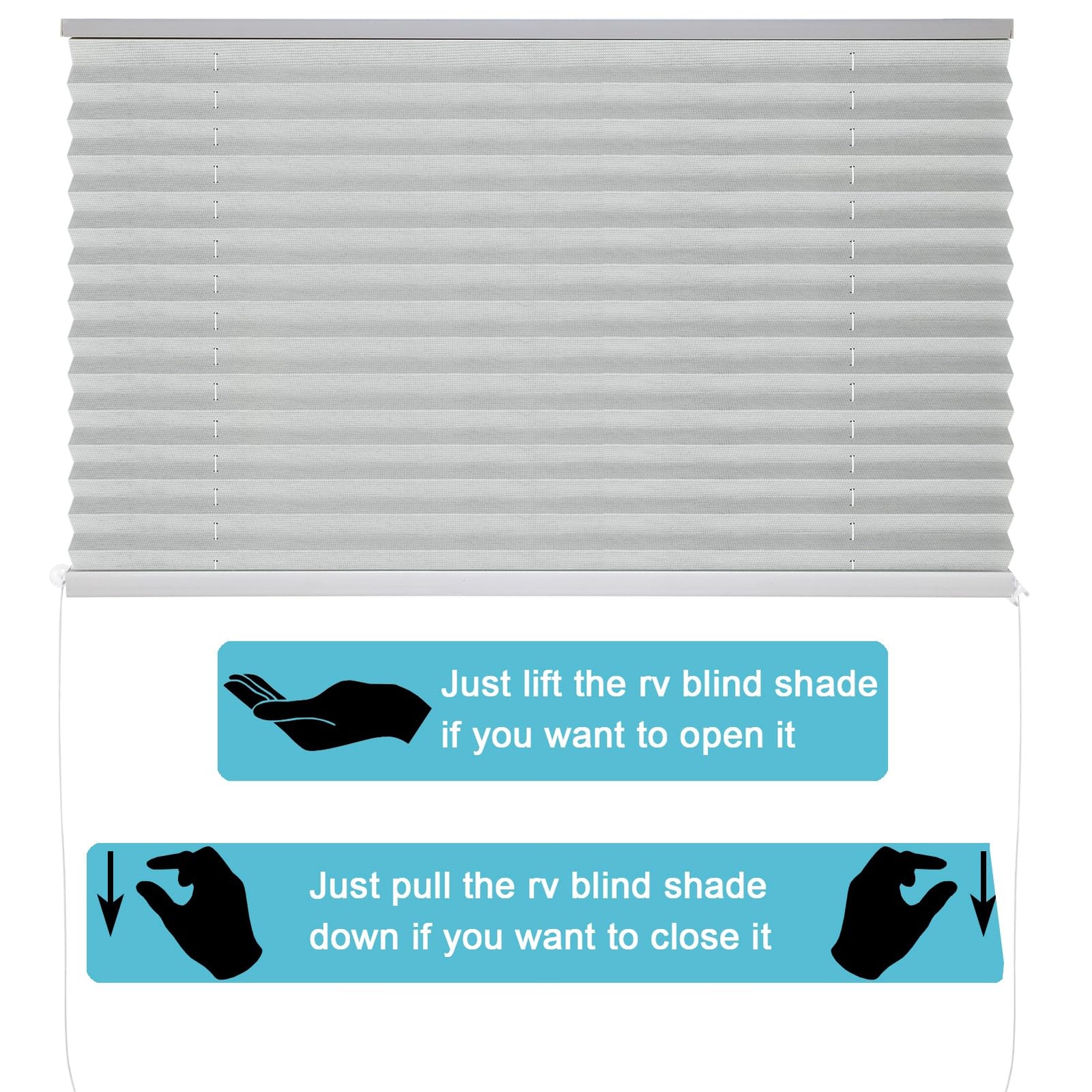 Camper Blinds 38″ W x 24″ L,RV Blinds Shades for Camper Windows,RV Window Sha