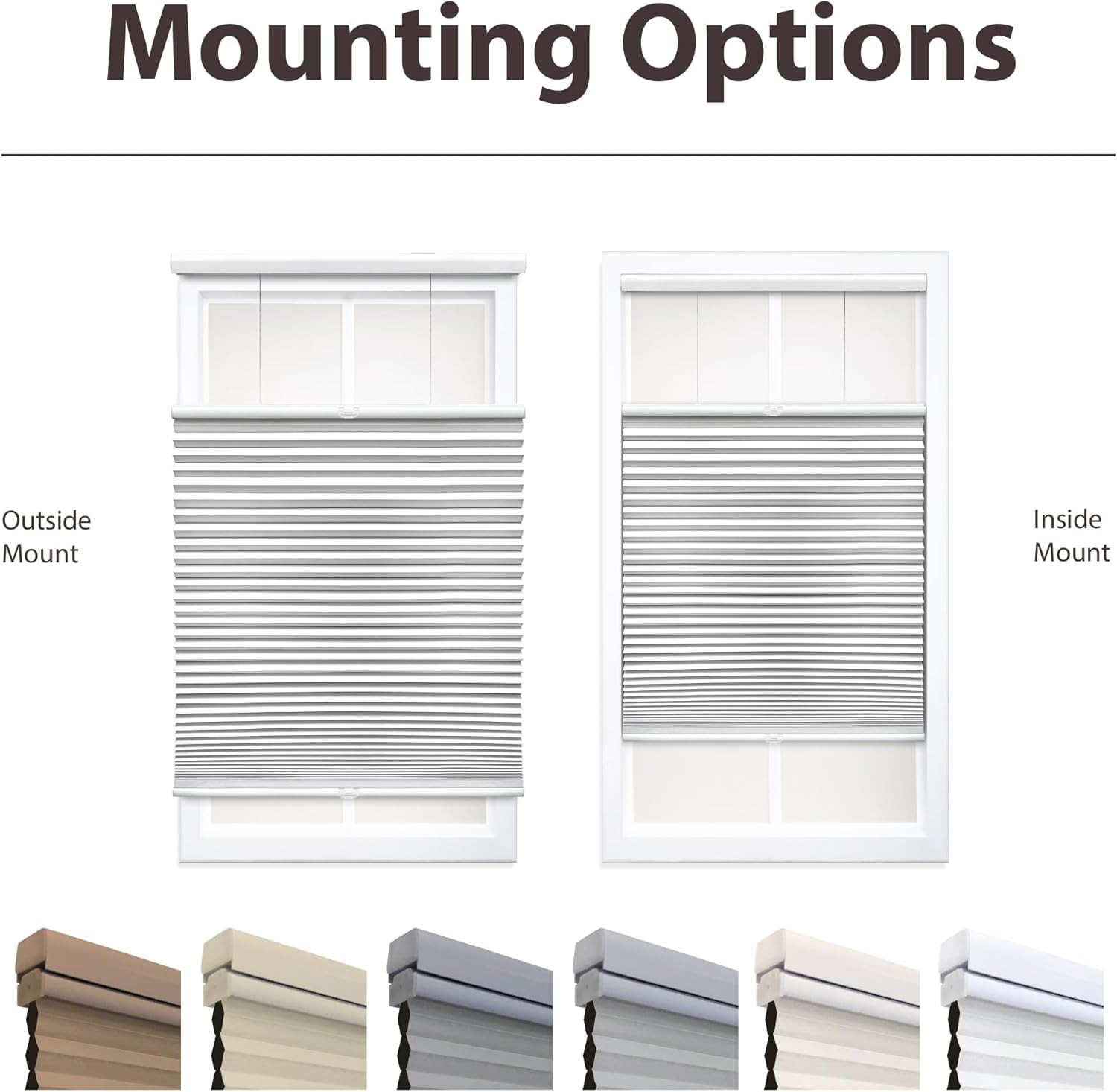 Cordless Blackout Cellular Shade, Top Down Bottom Up, 30″ W x 72″ H, White