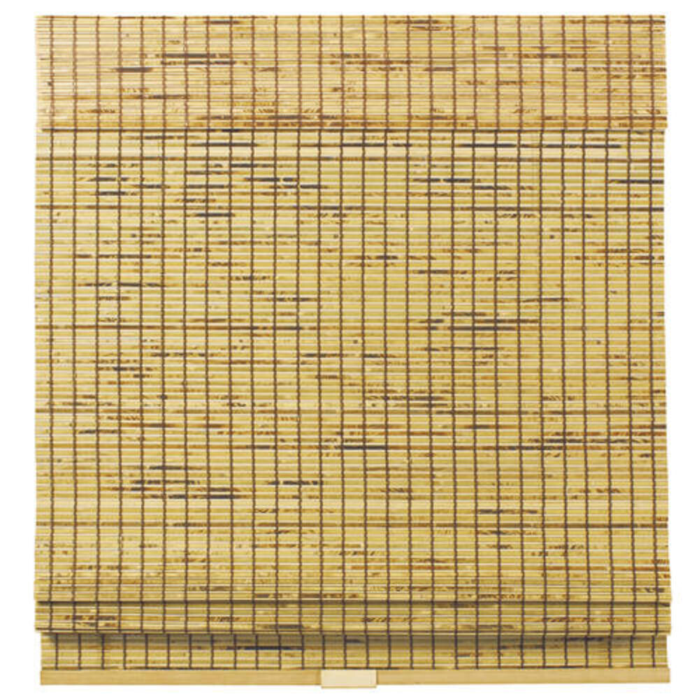 48×64 in HOMEbasics Burnout Cordless Bamboo Roman Shade – 48″W x 64″L