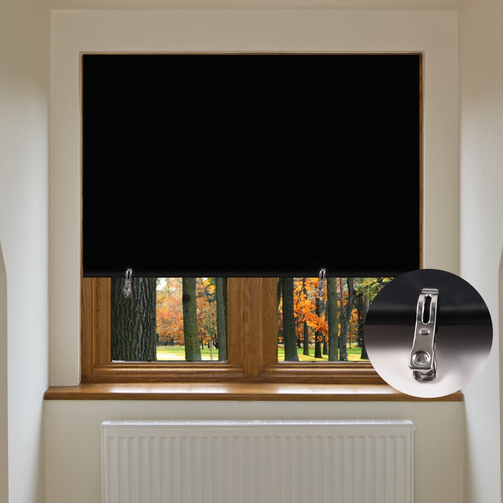 Portable Blackout Shades (71″ x 57″) Travel Window Blackout Curtains Room Blinds