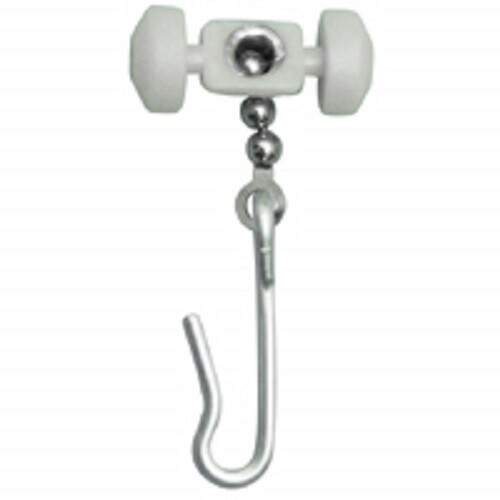 Standard Cubicle Curtain Hook With Wheel Rollar For Hospital Curtains Pack 100