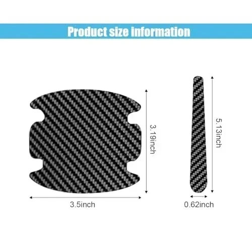 8Pcs Car Door Handle Protector Universal Automotive Protection Film for Most Car