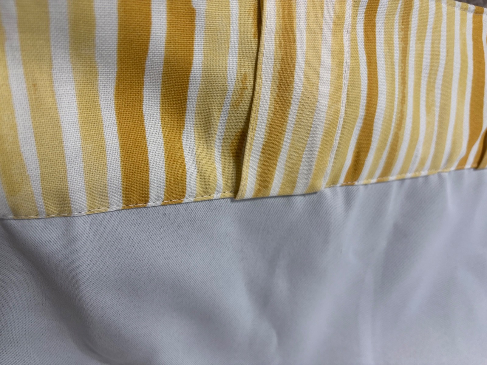 2 West Elm Painted Stripe Blackout Curtains 48 84 sunshine yellow