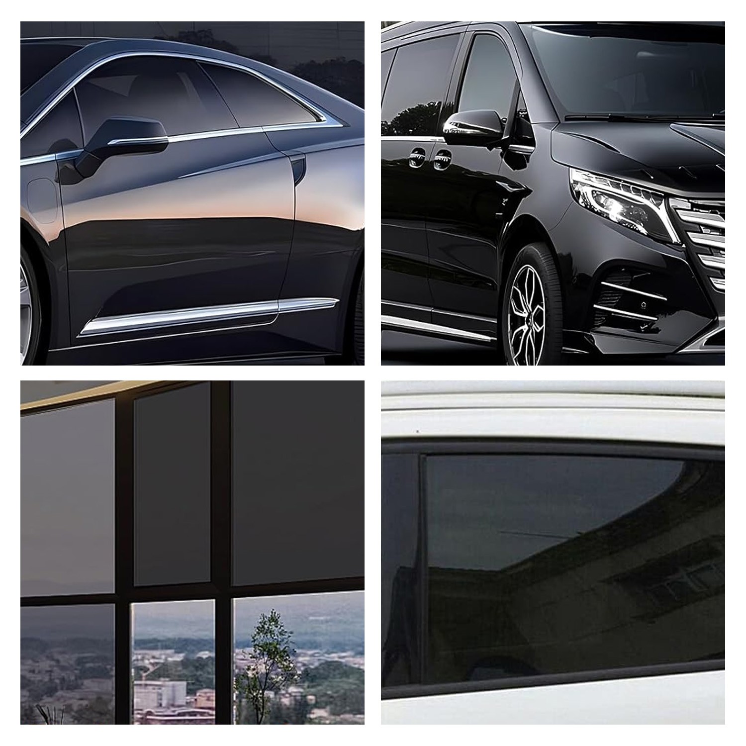 One Way Mirror Tint Window Film Privacy Protect UV Reflective Sun Block For Home