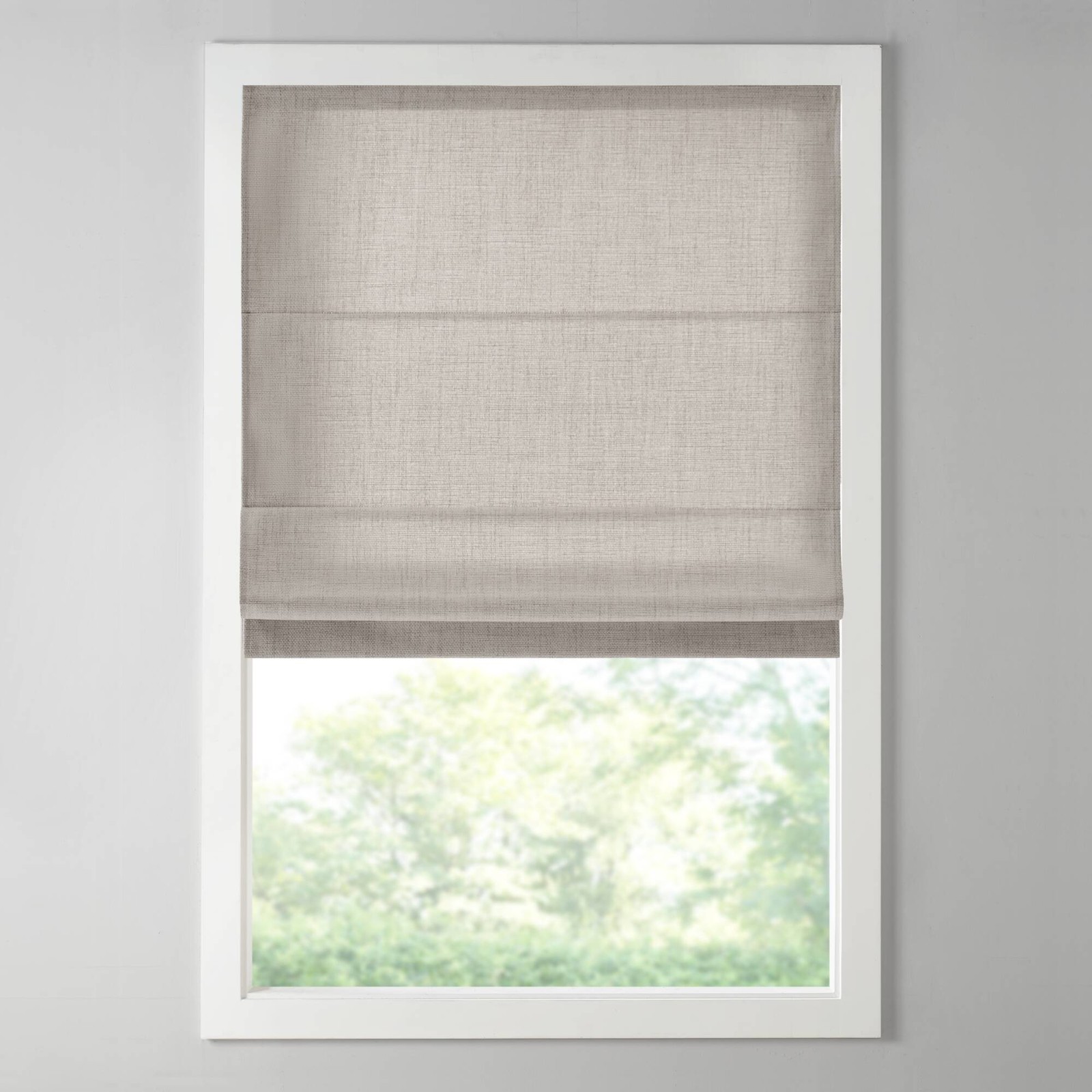 1 Piece 34×64″ Room Darkening Cordless Roman Shade,Grey