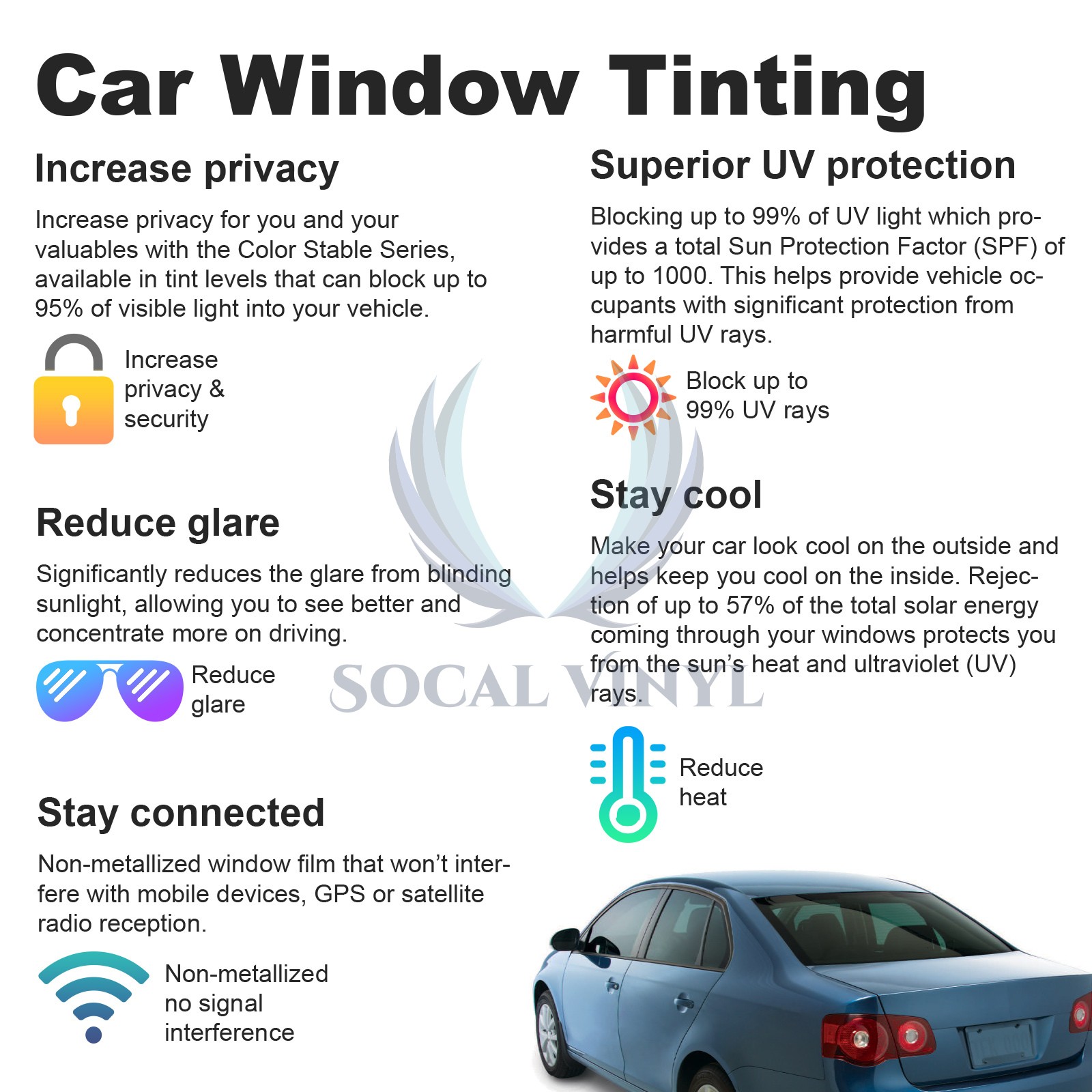 20″ inches Width Window Tint Film Charcoal Black Car Glass Privacy UV Uncut Roll