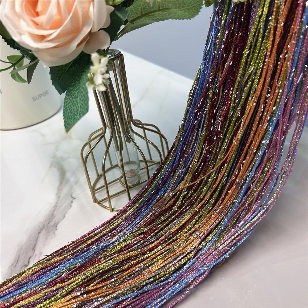 Decorative String Curtain Wall Panel Fringe Room Divider Tassel Screen 100x200cm