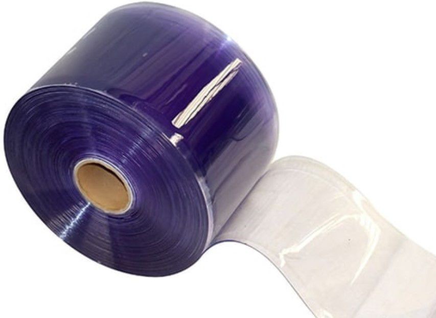 PVC Clear Strip Curtain – 8 in x 40 ft Length
