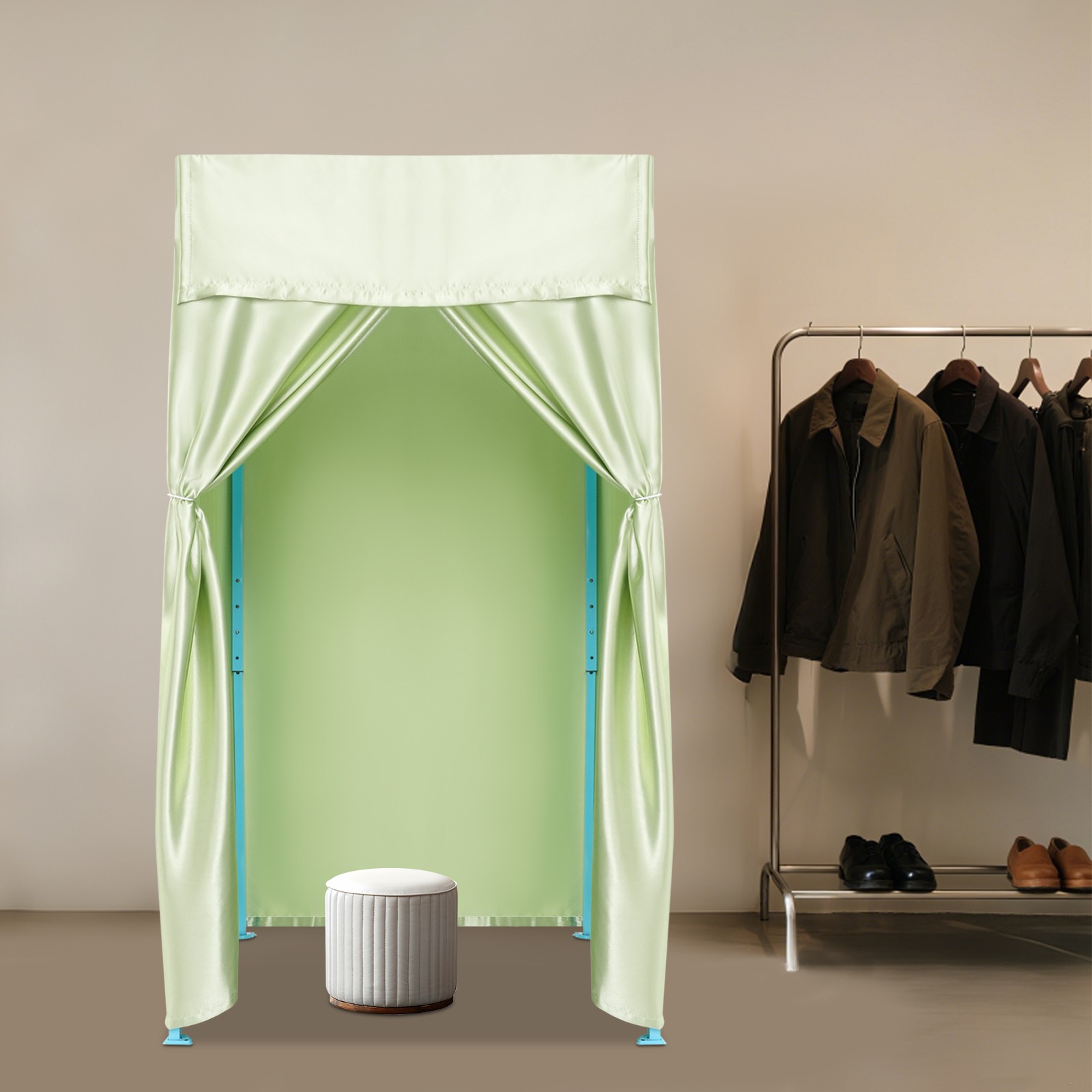 Foldable Fitting Room Portable Freestanding Privacy Dressing Room 100x100x200cm