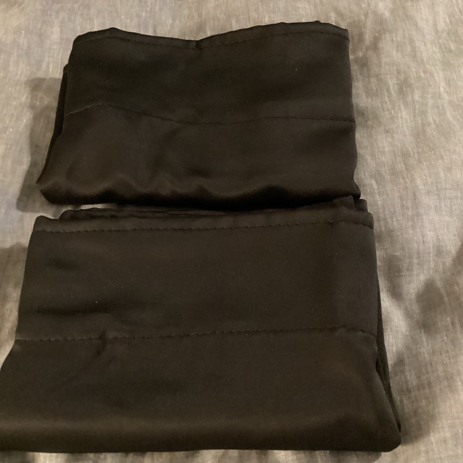 RYB HOME Blackout Curtains in Black Privacy in any room 34″ width x 24″ length