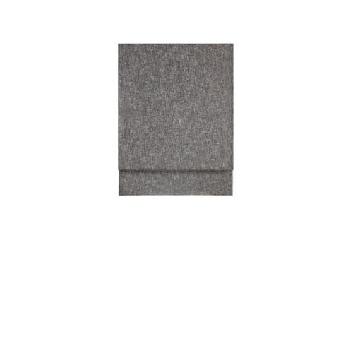 Eclipse Drew Textured Solid 100% Blackout Cordless Roman Shade Charcoal 36×64