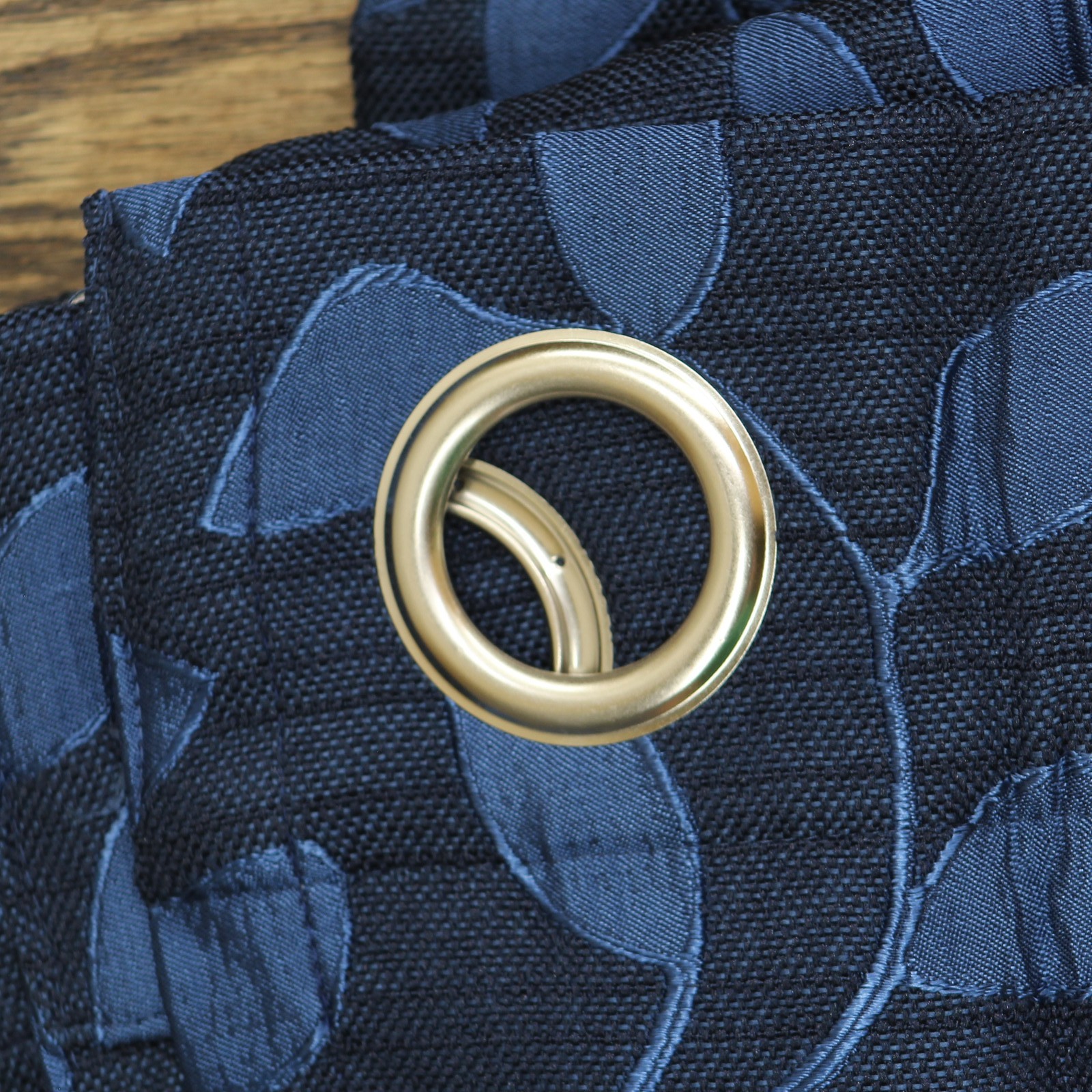 Linden Street Grommet Light-Filtering Single Curtain Panel Indigo Blue 50×84